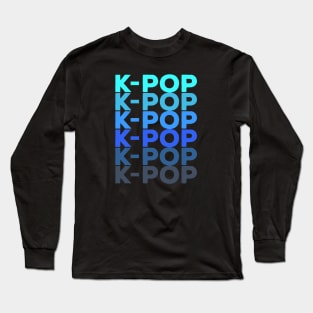 K-POP blue repetition from WhatTheKpop Long Sleeve T-Shirt